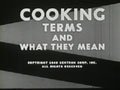 Cooking Terms And What They Mean from 1949