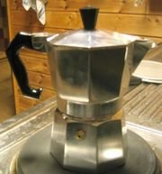 A 'moka' coffee pot