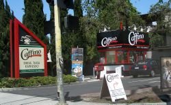 A drive-through espresso bar near Silicon Valley