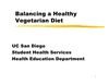 Balancing a Healthy Vegetarian Diet