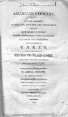 1798 - American Cookery Recipes